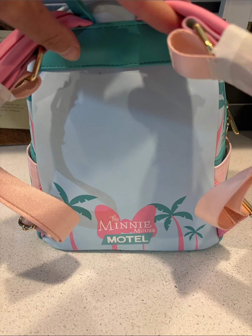 Minnie Mouse Vacation Loungefly Backpack NWOT and Wallet NWT Set